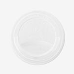 Vegware White CPLA Hot Cup Lid (Fits 89 Series) - 10mm