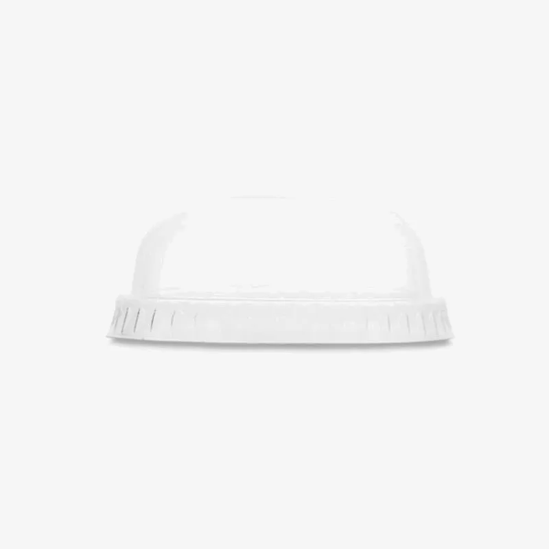 Vegware PLA Dome Lid, NO HOLE (Fits 76 Series) - 80 x 32mm