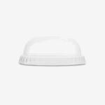 Vegware PLA Dome Lid, STRAW SLOT (Fits 76 Series) - 80 x 80 x 32mm