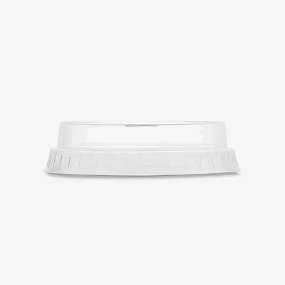 Vegware PLA Flat Lid, STRAW SLOT (Fits 76 Series) - 80 x 80 x 20mm