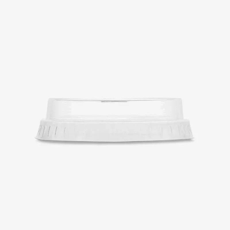Vegware PLA Flat Lid, STRAW SLOT (Fits 76 Series) - 80 x 80 x 20mm
