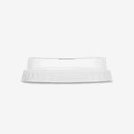 Vegware PLA Flat Lid, STRAW SLOT (Fits 76 Series) - 80 x 80 x 20mm