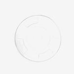 Vegware PLA Flat Lid, STRAW SLOT (Fits 96 Series) - 2g
