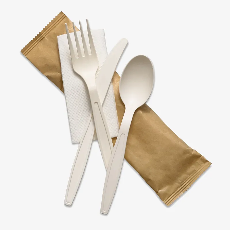 Cornstarch Cutlery Kit, 4 in 1