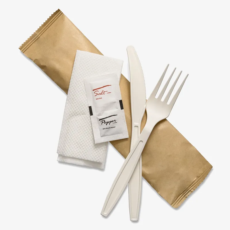 Cornstarch Cutlery Kit, 5 in 1