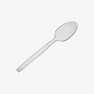 Clear Plastic Heavy Duty Reusable Spoons - 190 mm