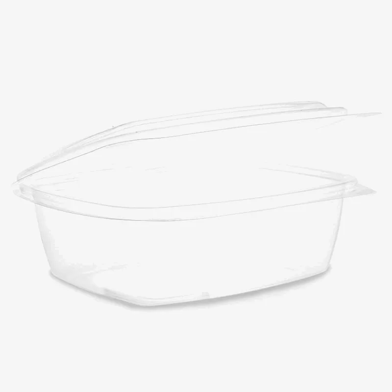 Vegware PLA Hinged Lid Deli Container - 168 x 185 x 65mm
