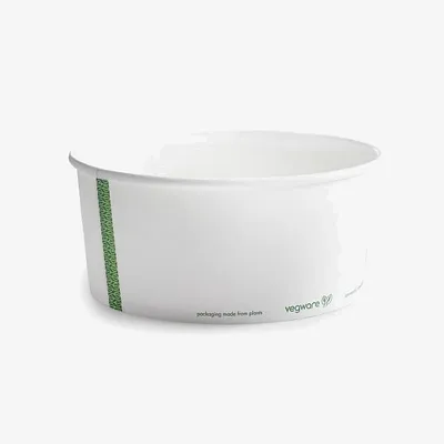 Vegware PLA Lined Food Bowl, 185 Series - 82mm