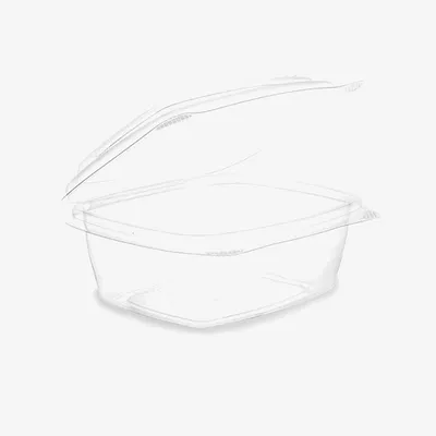 Vegware PLA Hinged Lid Deli Container - 105 x 122 x 50mm