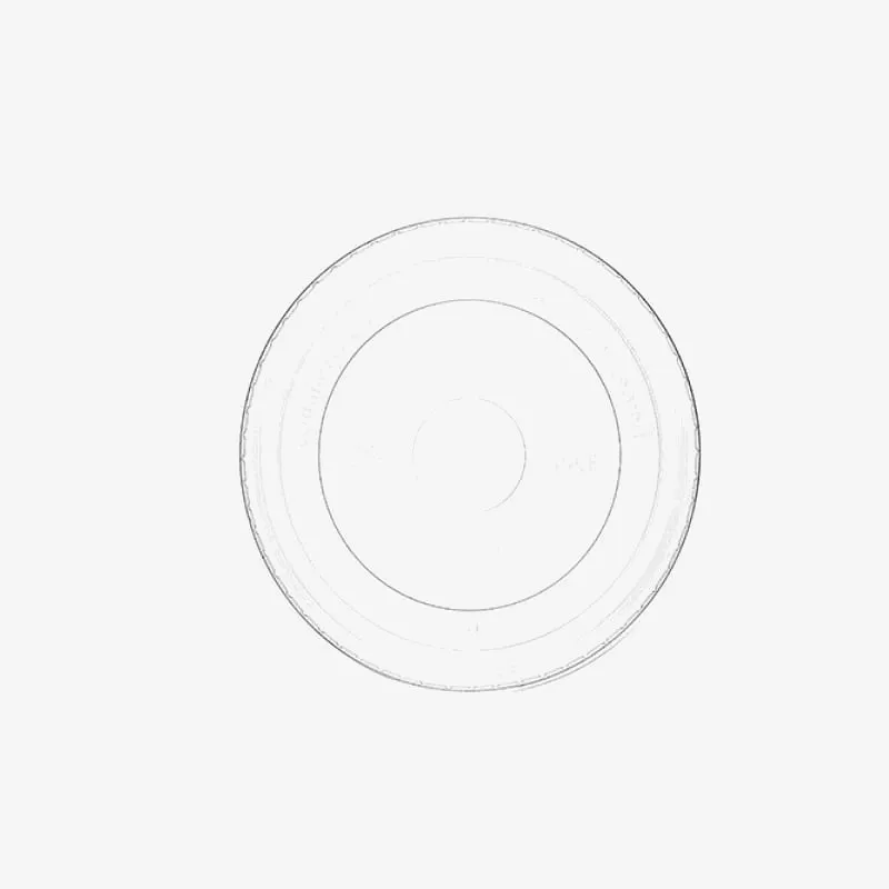 Vegware PLA Flat Cold Lid (Fits 90 Series) - 11mm