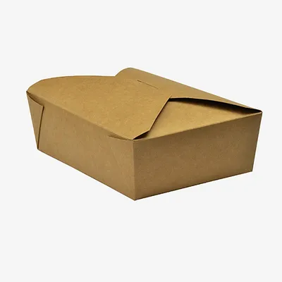 Vegware No 3 Kraft Takeaway Boxes - 1800ml
