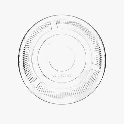 Vegware PLA Flat Lid, NO HOLE (Fits 96 Series) - 80 x 80 x 20mm