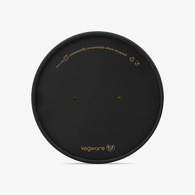 Vegware Black Kraft Round Lid, 150-Series