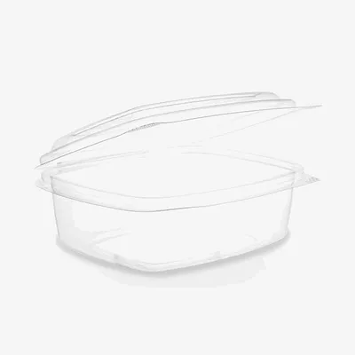 Vegware PLA Hinged Lid Deli Container - 124 x 142 x 55mm