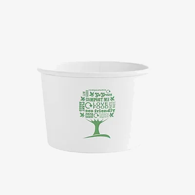 Vegware Soup Container, 115 Series Green Tree - 16oz