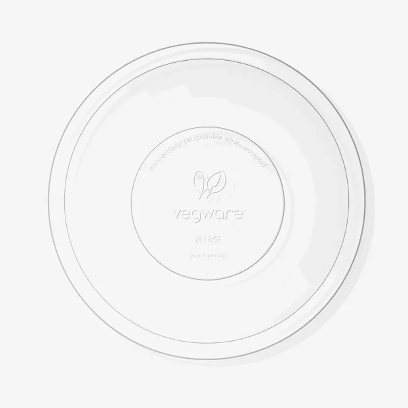 Vegware PLA 185-Series Flat Lid - 15mm