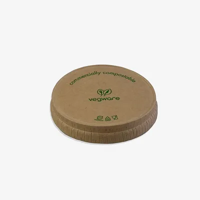 Vegware Kraft Portion Pot Lid - 2.5oz
