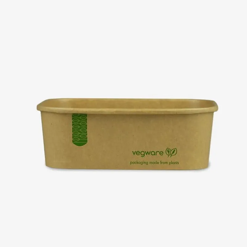 Vegware Kraft Square Food Container - 24oz