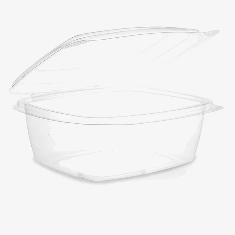 Vegware PLA Hinged Lid Deli Container - 147 x 165 x 65mm