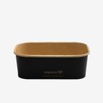 Vegware Black Rectangular Food Container - 24oz