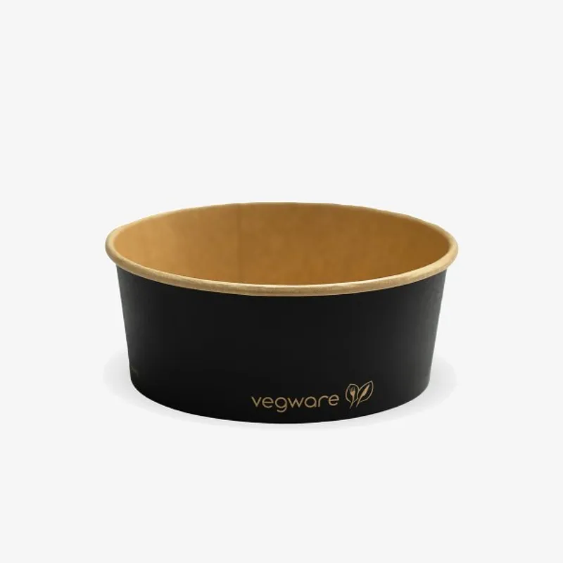 Vegware Black Round Food Container - 24oz