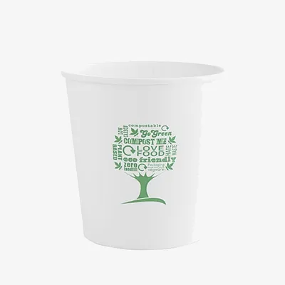 Vegware Soup Container, 115 Series Green Tree - 24oz