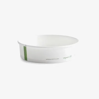 Vegware PLA Lined Food Bowl, 185 Series - 172 x 185 x 48mm