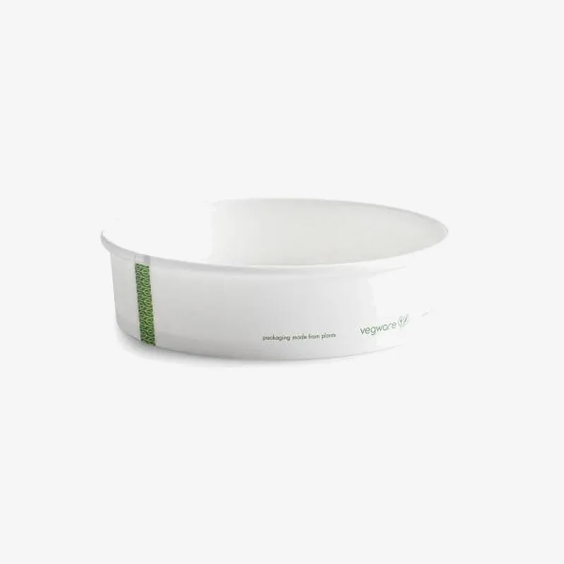 Vegware PLA Lined Food Bowl, 185 Series - 172 x 185 x 48mm