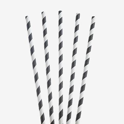 White / Black Straw