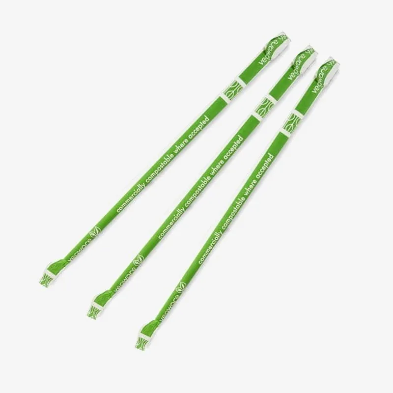 White Paper Jumbo Straw Wrapped 7.8 - 8mm
