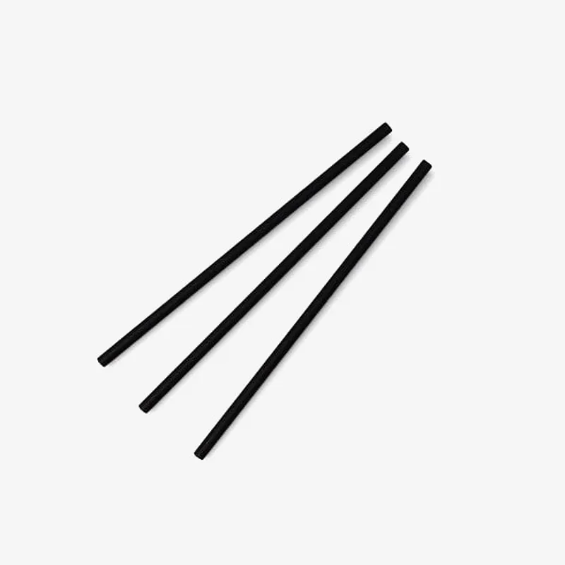 Vegware Black Paper Highball Straw - 6mm x 200mm