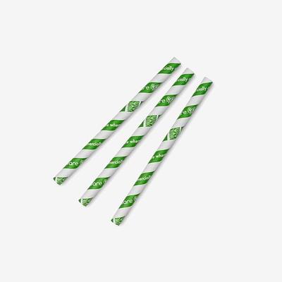 Jumbissimo Green Stripe Straw