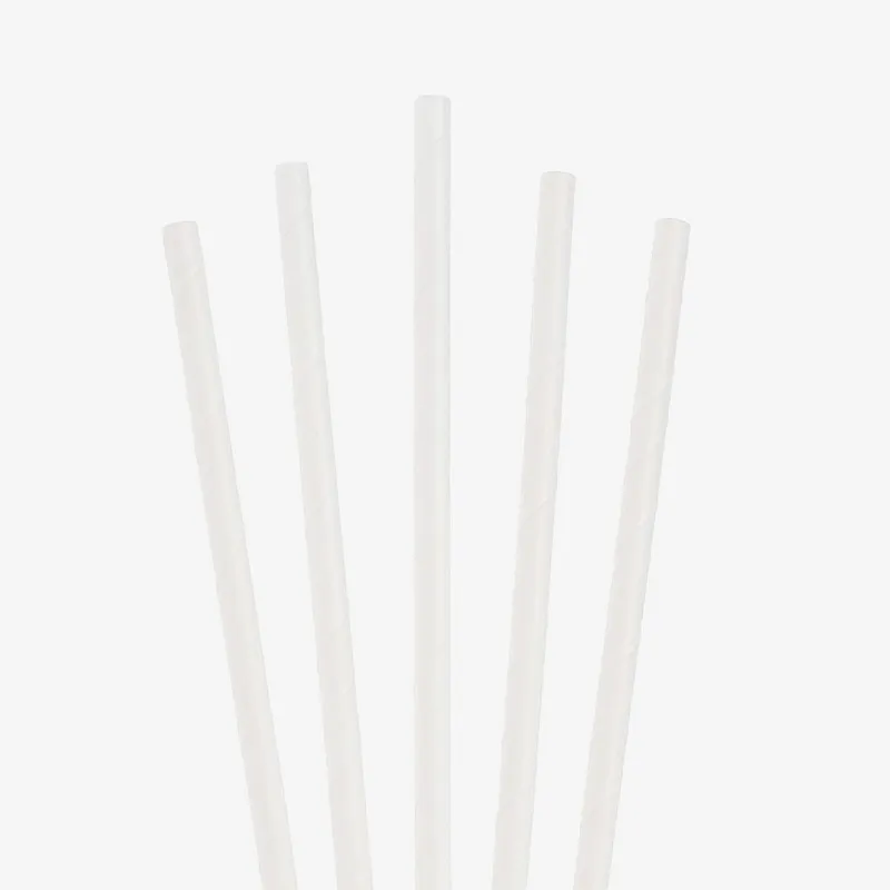 White Paper Cocktail Straw - 6mm x 140mm