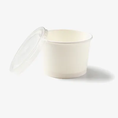 Paper Leakproof Pots with Lids - 4oz