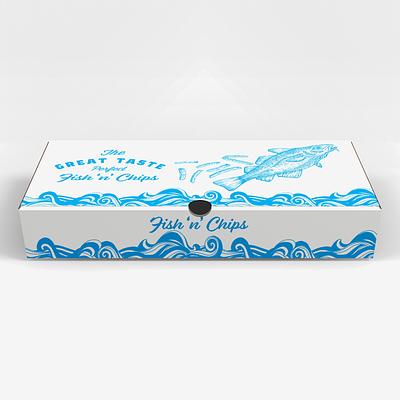 Large Fish and Chips Takeaway Box