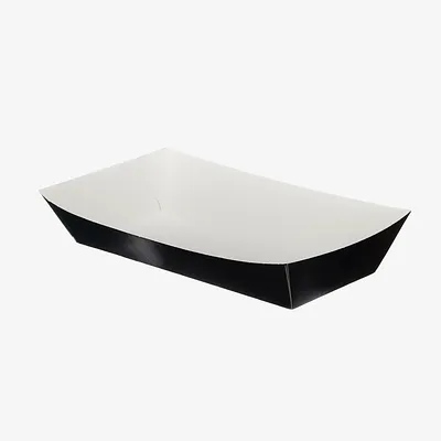 Black Medium Folded Board Meal Tray