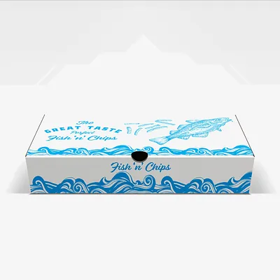 Medium Fish and Chips Takeaway Box