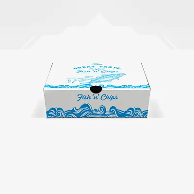 Small Fish and Chips Takeaway Box