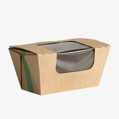 Vegware Microflute Hinged Window Hot Box - 3in