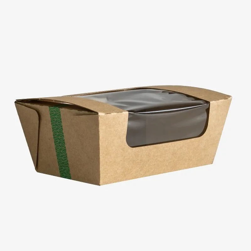 Vegware Microflute Hinged Window Hot Box - 4in