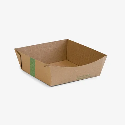 Vegware Microflute Food Tray - 6 x 6in