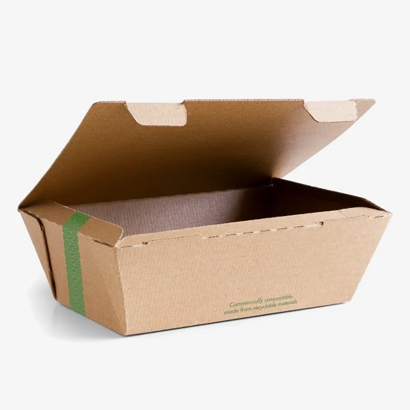 Vegware Microflute Hinged Hot Box - 5in