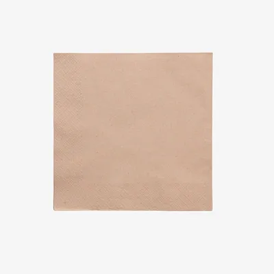 Vegware Kraft 2-Ply Unbleached Napkin - 40cm