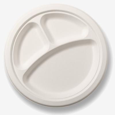 Round 3-Compartment Plate