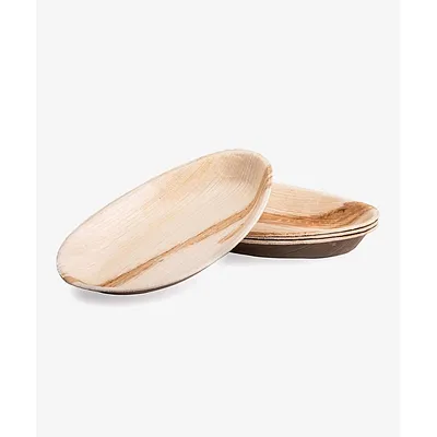 Palm Leaf Oval Plate - 10 x 6.5 inch