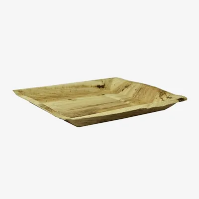 Palm Leaf Square Plate - 10 inch