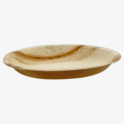Palm Leaf Round Plate - 6 inch