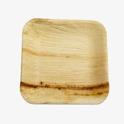 Palm Leaf Square Plate - 6 inch