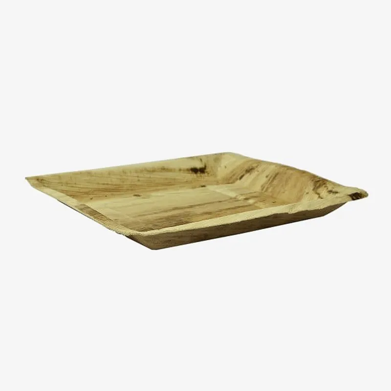Palm Leaf Square Plate - 9 inch