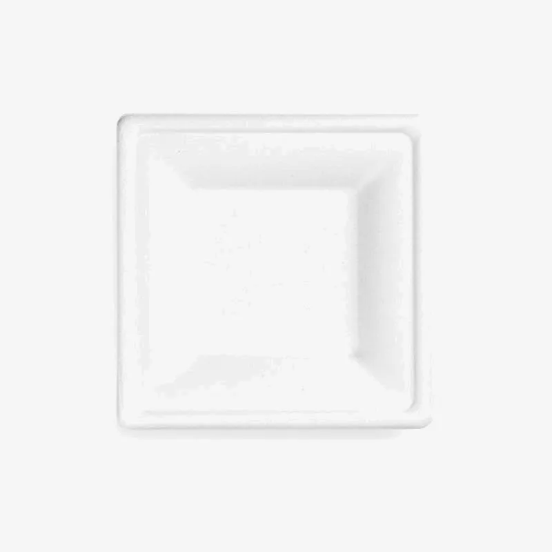 Vegware Bagasse Square Plate - 160 x 160 x 15mm